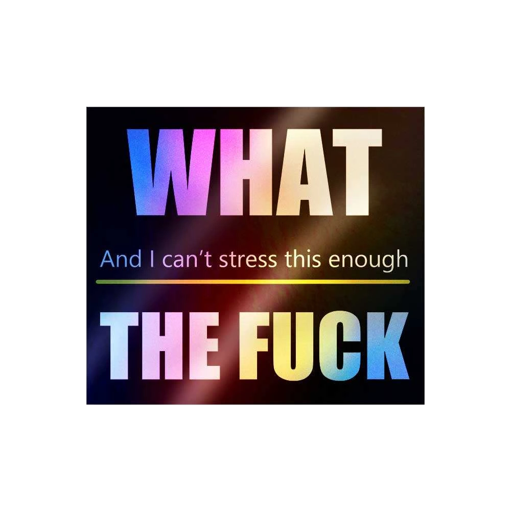 What the fuck Holographic Sticker